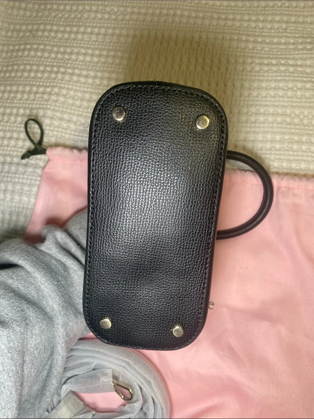 Like New Kate Spade Black Leather Mini Top Handle bag with Gold Hardware🖤✨